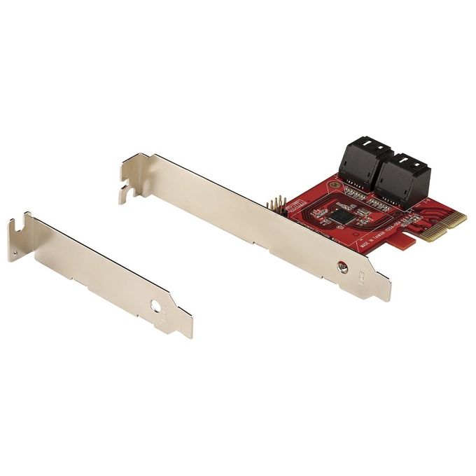 StarTech.com Scheda Pcie Sata 4Pt 6gbps Scheda Espansione Pcie Asm1164