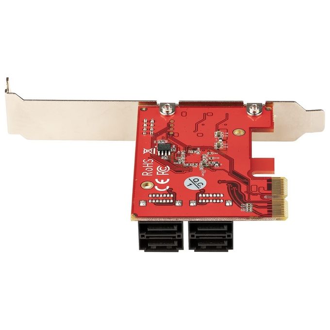 StarTech.com Scheda Pcie Sata 4Pt 6gbps Scheda Espansione Pcie Asm1164