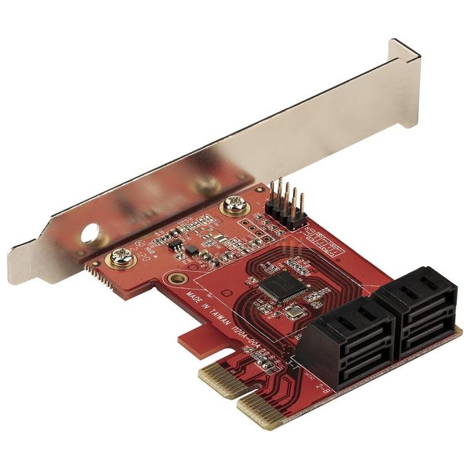 StarTech.com Scheda Pcie Sata 4Pt 6gbps Scheda Espansione Pcie Asm1164