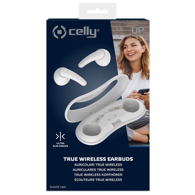 Celly Auricolari True Wireless Drop Bianco