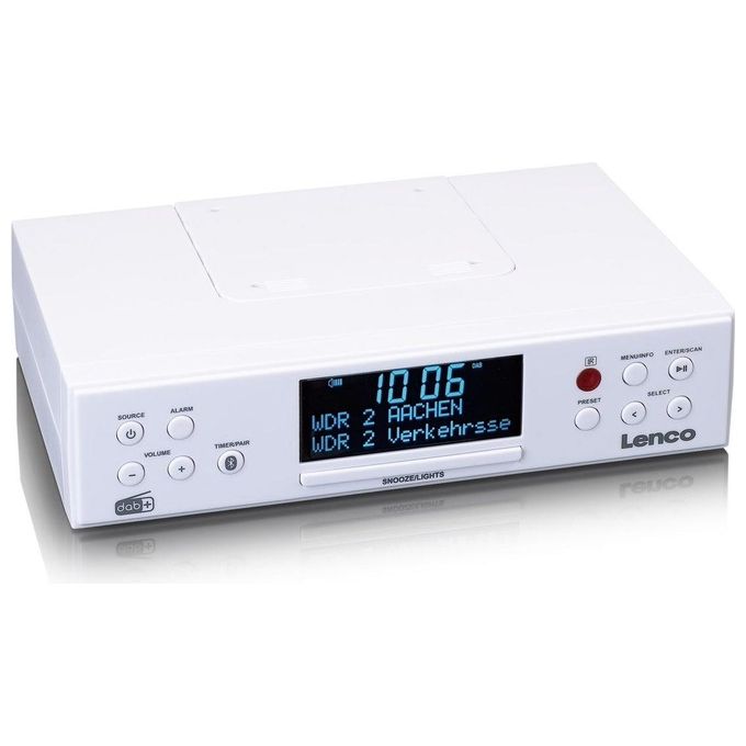 Lenco KCR-190 Radio CD Bluetooth Bianco