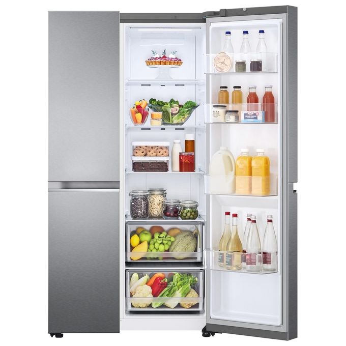 LG GSBV70DSTM Frigorifero Side by Side Capacita' 655 Litri Classe energetica F Total No Frost Compressore Smart Inverter 179 cm Inox