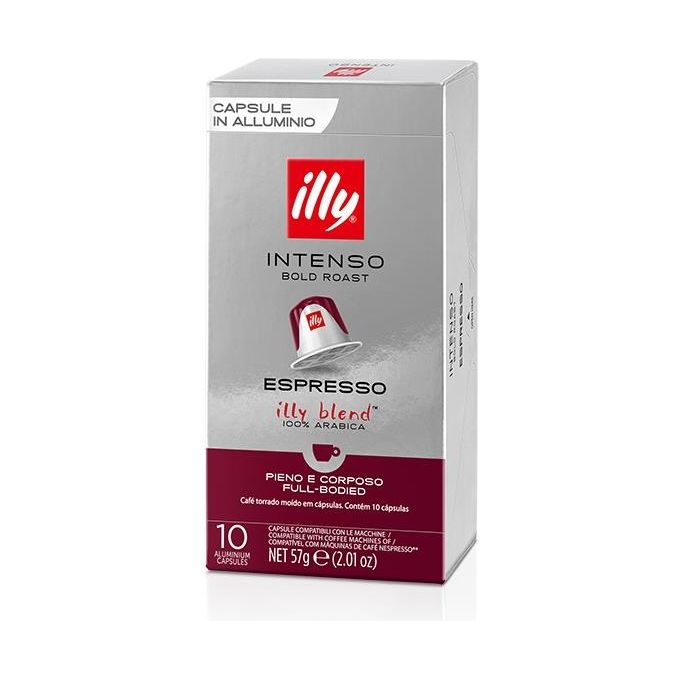 Illy, 10 Capsule Caffe' Espresso Intenso Compatibili Nespresso, Tostato