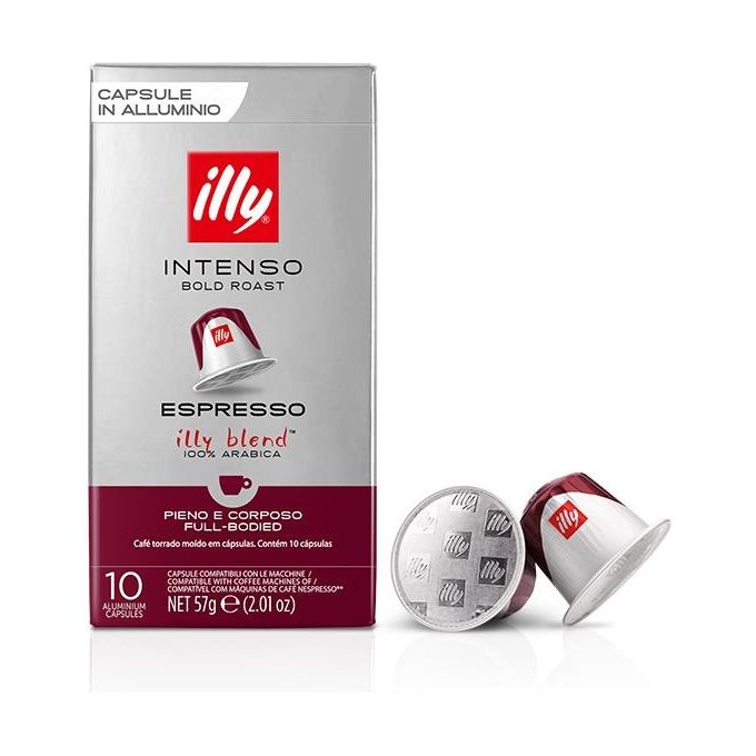 Illy, 10 Capsule Caffe' Espresso Intenso Compatibili Nespresso, Tostato