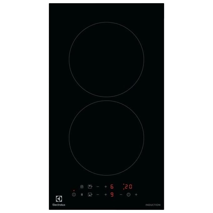Electrolux LIT30231C Piano Cottura ad Induzione 2 Zone 29 cm Nero
