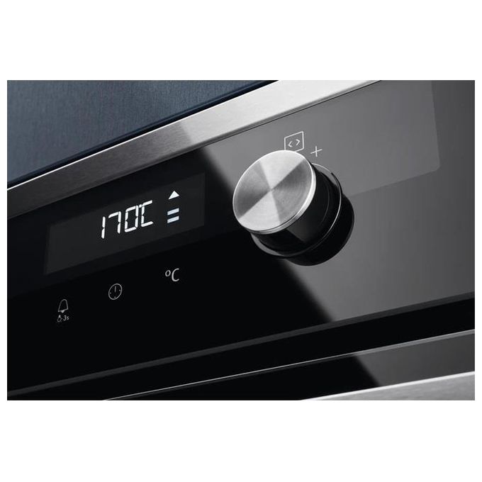 Electrolux KOCDH70X Serie 700 Forno elettrico Multifunzione a Vapore Capacita' 72 Litri Classe energetica A+ 10 programmi 60 cm Nero-Acciaio Inossidabile