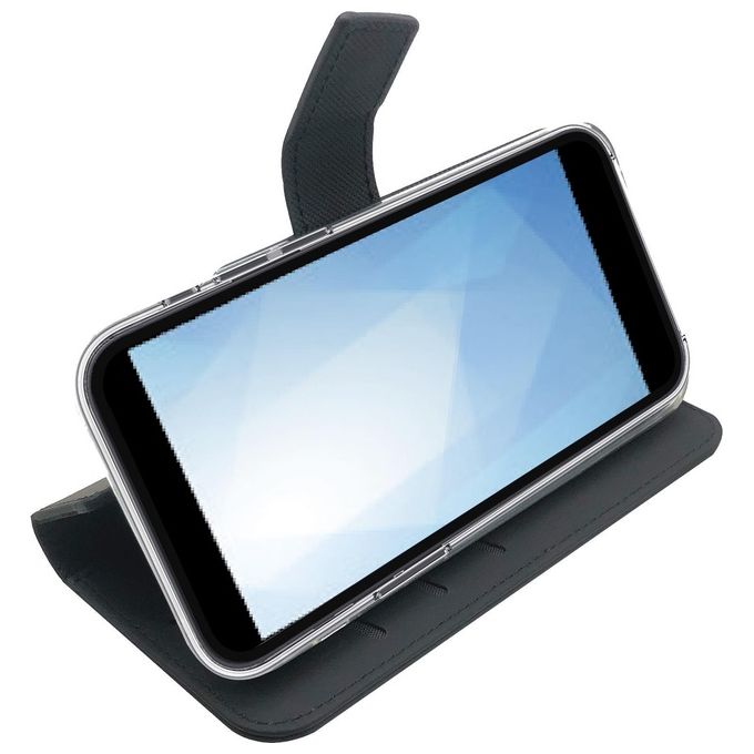 Celly Cover in Similpelle Wally per Samsung A13 4G 5G Nero