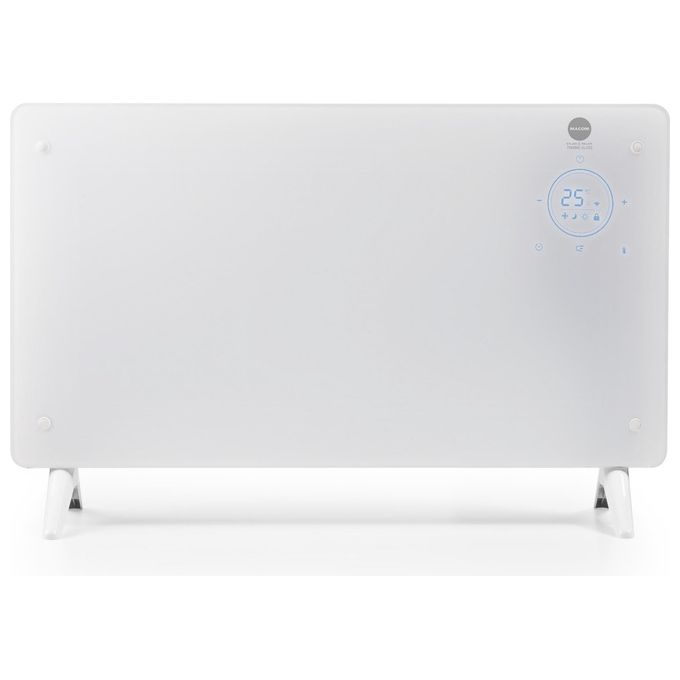 Macom Enjoy e Relax 937 Thermo Glass Termoconvettore con timer 24h e termostato ambiente 2000 Watt