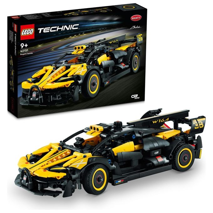 Lego 42151 Technic Bugatti Bolide Set da Costruzione 905 Pezzi Modellino Auto Supercar Motore W16 9 anni