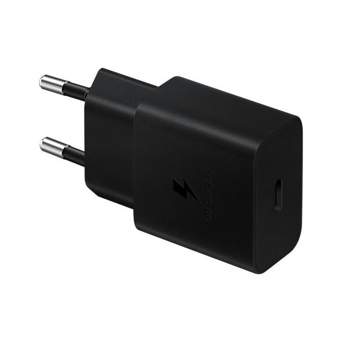 Samsung EP-T1510XBEGEU Caricabatterie USB Type-C Fast Charging 15W Nero con cavo 1mt Usb Type-C Nero