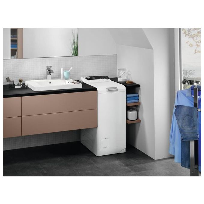 AEG L7TBE624 Serie 7000 Lavatrice Carica dall'Alto ProSteam ProSense Opzione SoftPlus Classe energetica B Capacita' di carico 6 Kg Centrifuga 1200 giri  Motore OKO Inverter Apertura Soft Opening
