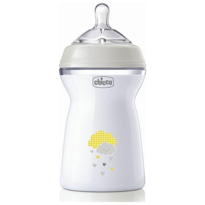 Chicco Biberon Natural Feeling Anticolica 6 Mesi da 330ml Grigio