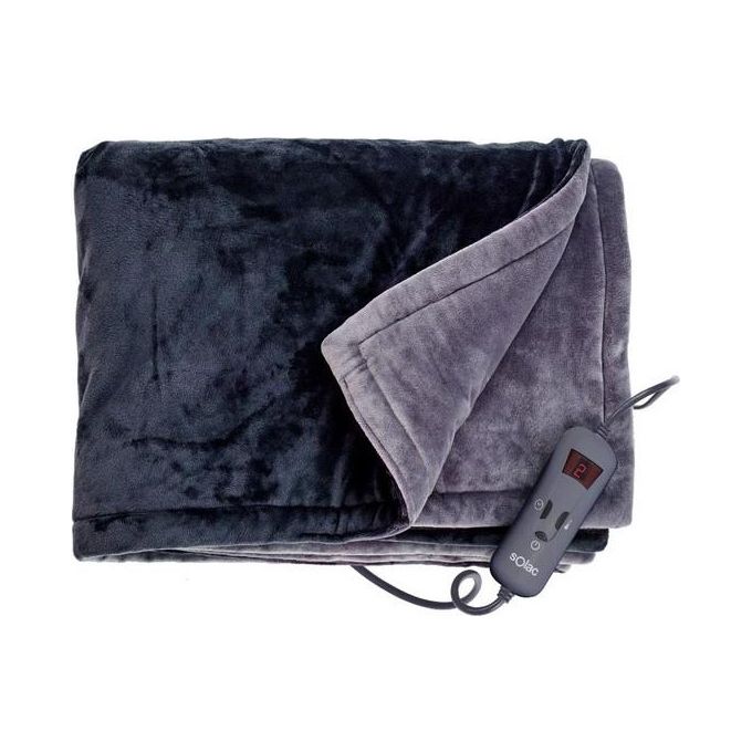 Solac CT8608 Reykjavik Termocoperta Pile 10 Livelli Timer 9 Ore 140x180cm Lavabile