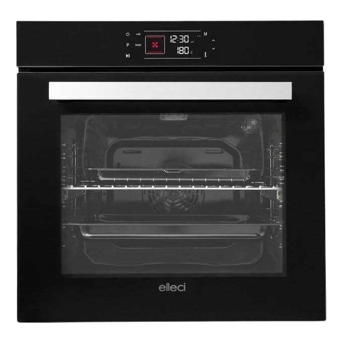 Elleci FKVQ60286NS Forno elettrico multifunzione da incasso Capacita' 78 Litri Classe energetica A+ 10 Programmi Programmatore elettronico full touch IMAGO 60 cm Black 86
