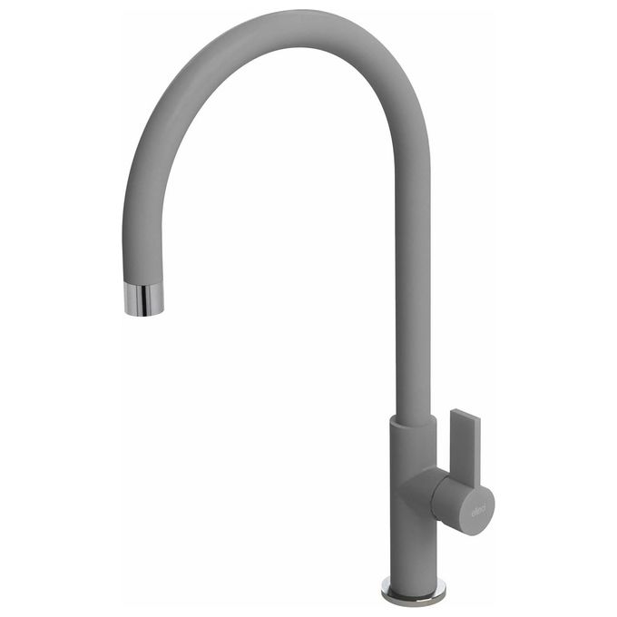 Elleci MGKVTA48 Volta Miscelatore monocomando con canna girevole Grigio Cemento 48