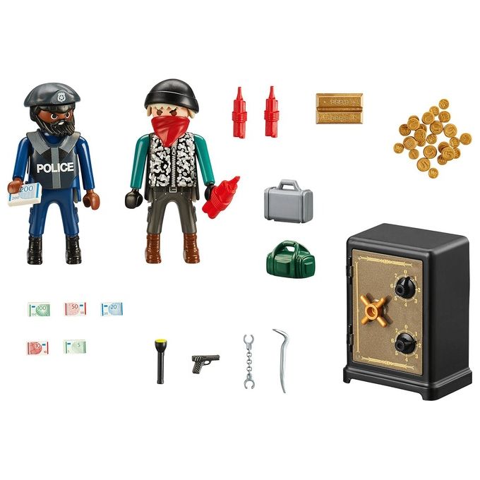 Playmobil City Action Starter Pack Ladro e Cassaforte