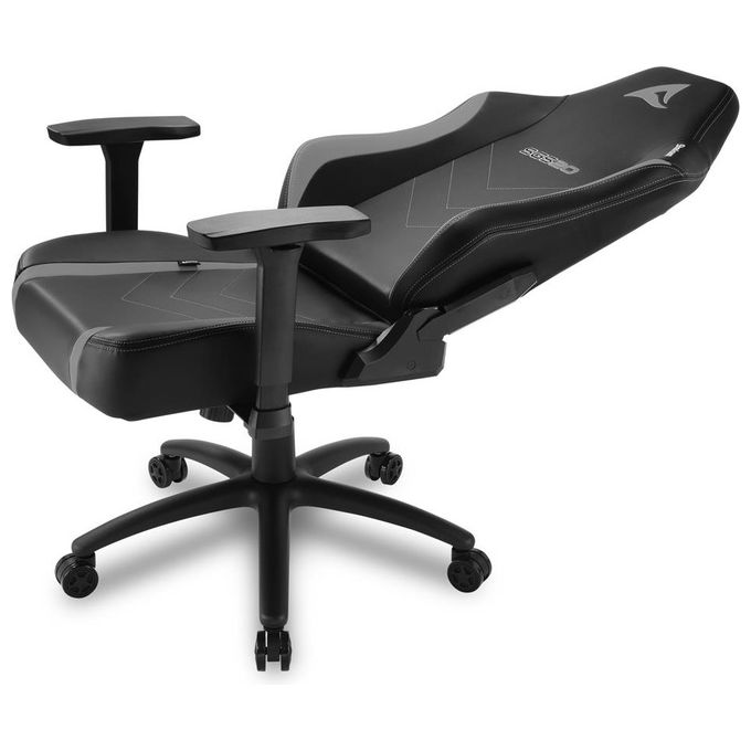 Sharkoon SKILLER SGS20 sedia in Pelle Sintetica, Dimensioni Comfort Nera Grigia