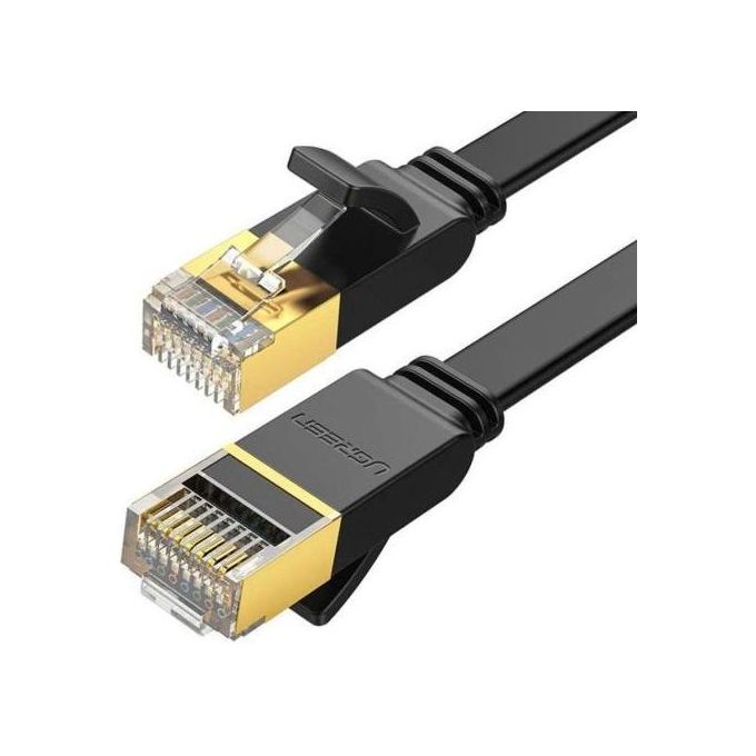 Ugreen Cavo Ethernet Cat 7 U-Ftp Flat 1.5mt Nero