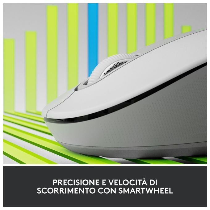 Logitech Signature M650 Mouse Mano Destra Wireless a RF  Bluetooth Ottico 2000 DPI