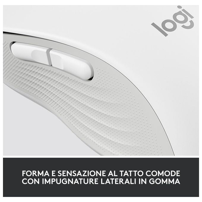 Logitech Signature M650 Mouse Mano Destra Wireless a RF  Bluetooth Ottico 2000 DPI