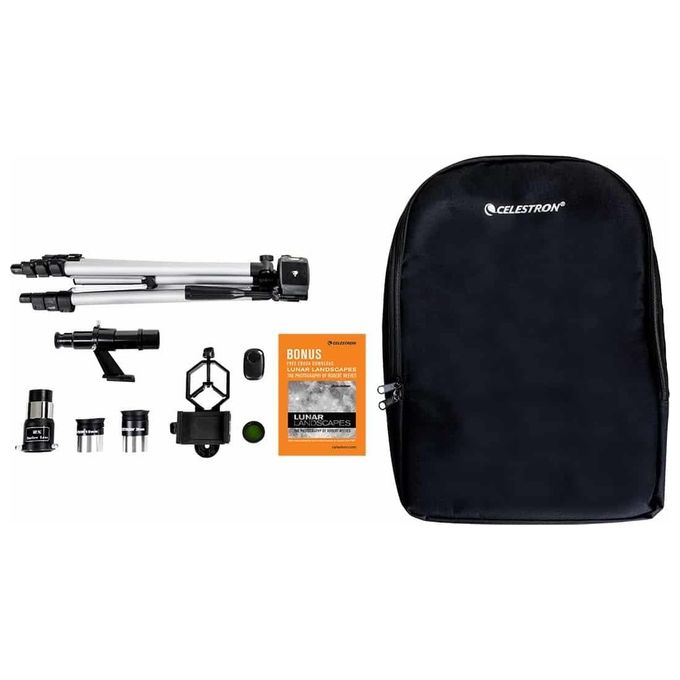 Celstron Telescopio Travelscope 70 Dx Raccordo Foto e per Smartphone Barlow 2x e Filtro Lunare