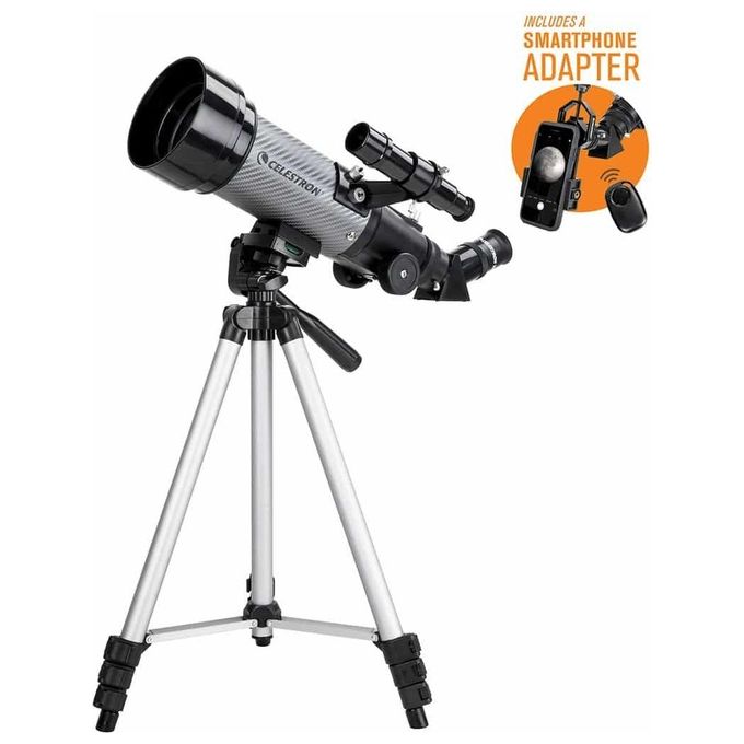 Celstron Telescopio Travelscope 70 Dx Raccordo Foto e per Smartphone Barlow 2x e Filtro Lunare