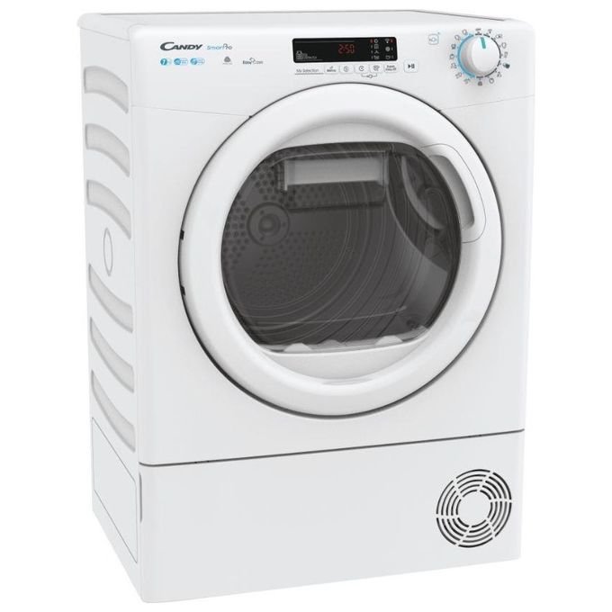 Candy CSO4H7A1DE-S - Asciugatrice slim a pompa di calore 7 kg, Classe A+, connettivita' Wi-Fi + Bluetooth, partenza ritardata, (85x60x46,5 cm), Bianco