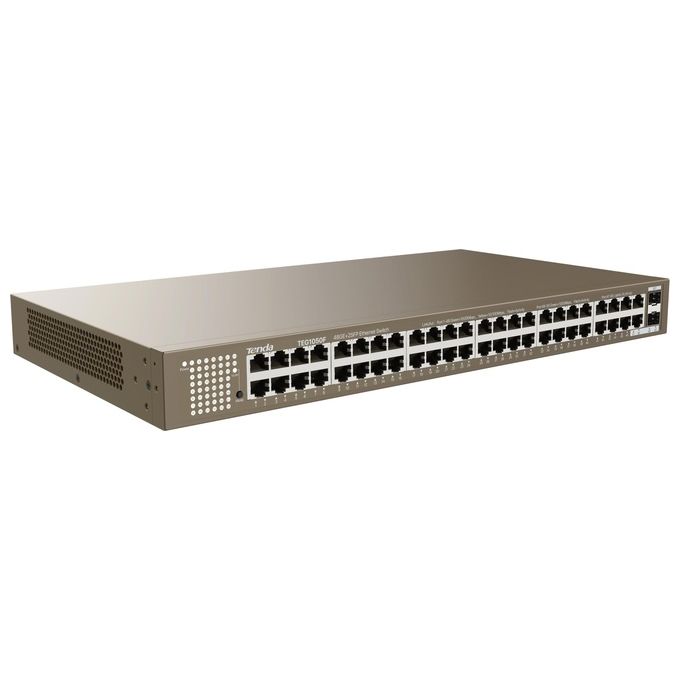 Tenda TEG1050F Switch di Rete 48P Gigabit 10-100-1000 1U 19'' Montabile su Rack