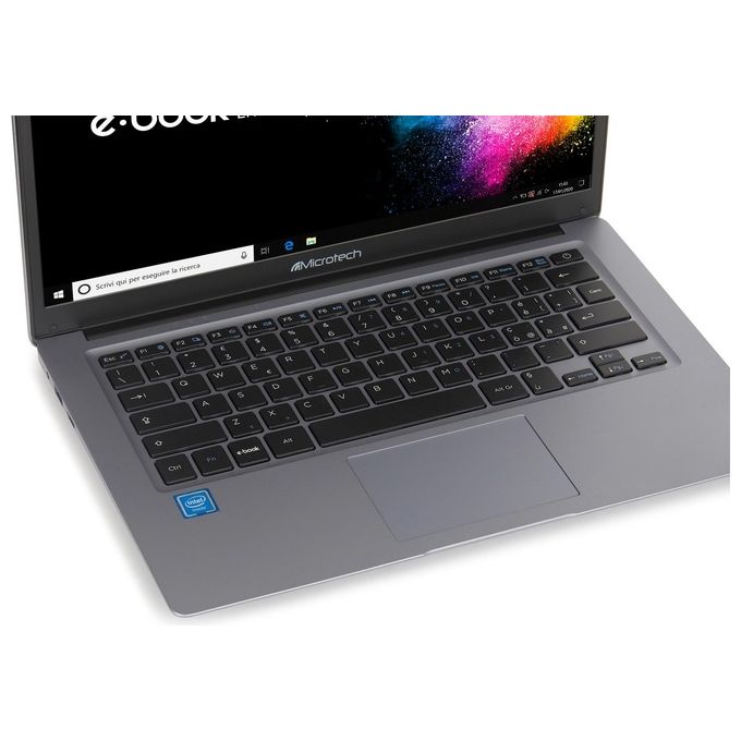 Microtech E-Book Lite 2 EBL14C-W3 Notebook, Processore Intel Celeron N4020, Ram 4Gb, Hdd 64Gb eMMC, Display 14.1'', Windows 10 Pro Edu