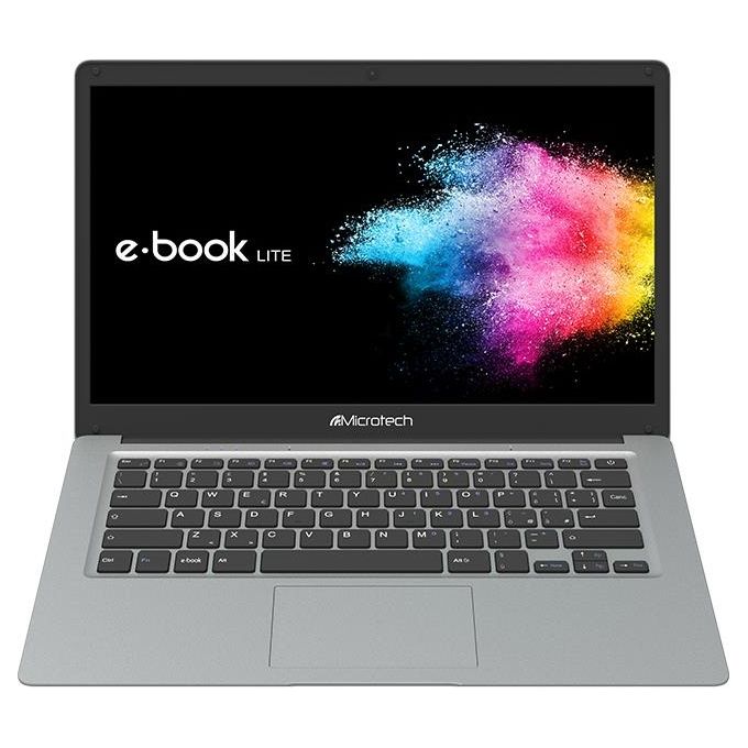 Microtech E-Book Lite 2 EBL14C-W3 Notebook, Processore Intel Celeron N4020, Ram 4Gb, Hdd 64Gb eMMC, Display 14.1'', Windows 10 Pro Edu