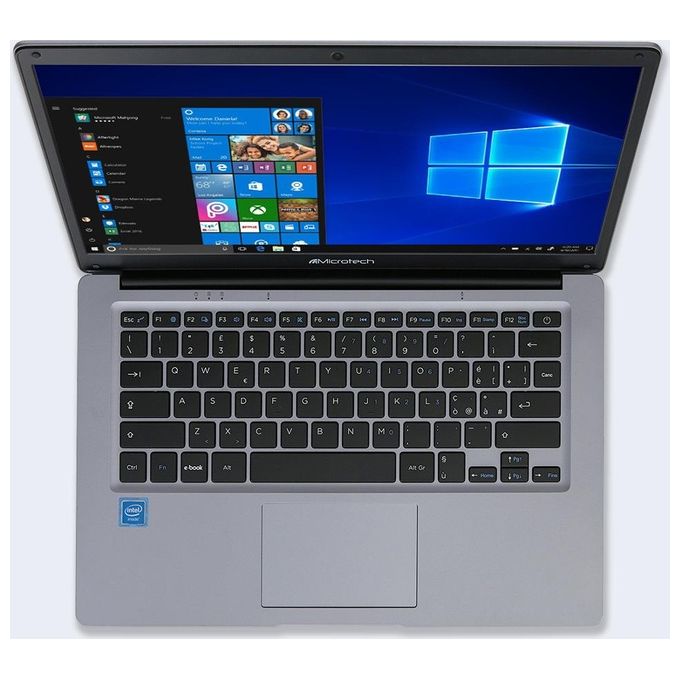 Microtech E-Book Lite 2 EBL14C-W3 Notebook, Processore Intel Celeron N4020, Ram 4Gb, Hdd 64Gb eMMC, Display 14.1'', Windows 10 Pro Edu