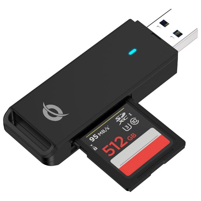 Conceptronic BIAN02B Lettore di Schede Usb 3.2 Gen 1 Type-A Nero