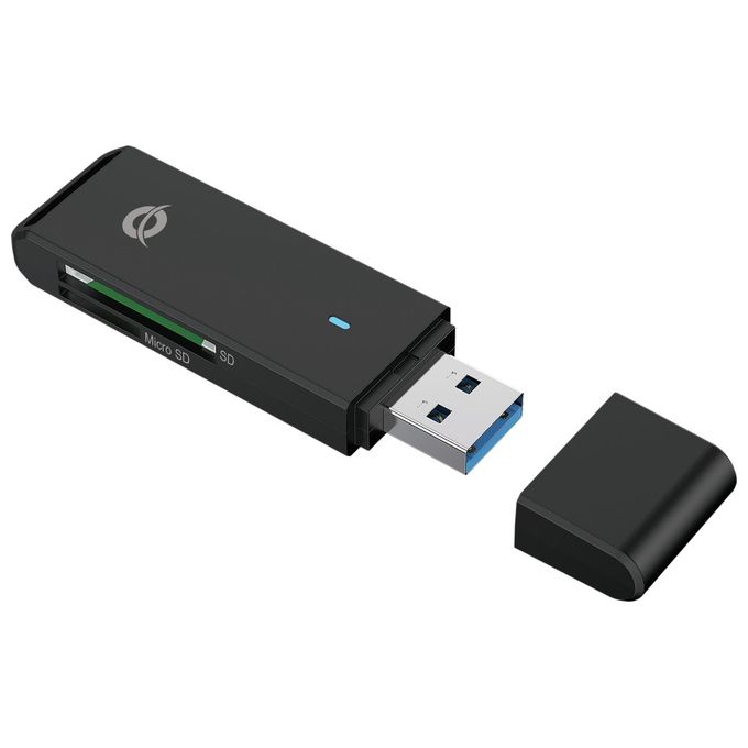 Conceptronic BIAN02B Lettore di Schede Usb 3.2 Gen 1 Type-A Nero