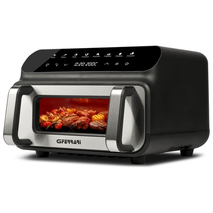 G3 Ferrari G10181 Friggitrice e Griglia ad Aria Friggisano BBQ 200W 10 Litri XXL 8 Programmi Doppia Resistenza