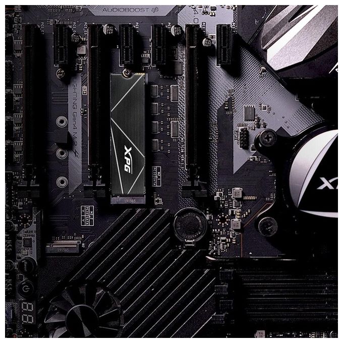 ADATA XPG GAMMIX S70 BLADE Unita' allo stato solido SSD 512GB PCIe Gen4x4 M.2 2280 Fino a 7400 MB-s NVMe 1.3 3D NAND LDPC AES 256-bit Encryption Funziona con PS5 Design for Creator Gaming