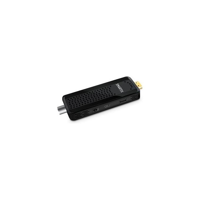 Atlantis SMARTIX DH12 Decoder Tv Digitale Terrestre DVBT e DVBT2 HD STICK MPEG-2 MPEG-4-H.264 HEVC-H.265 Porta USB IR Estender Telecomando