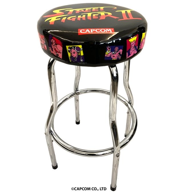 Arcade1up Sgabello Metallo Street Fighter II
