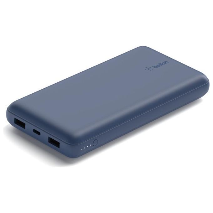 Belkin PowerBank 152 20k con Cavo Usb-A Usb-C Blu
