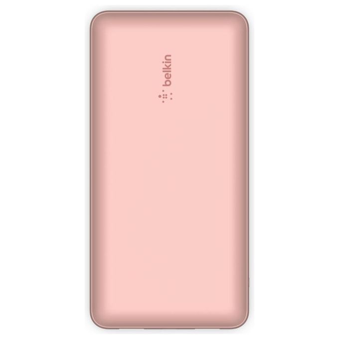 Belkin PowerBank 15W 20k con Cavo Usb-A Usb-C Oro Rosa