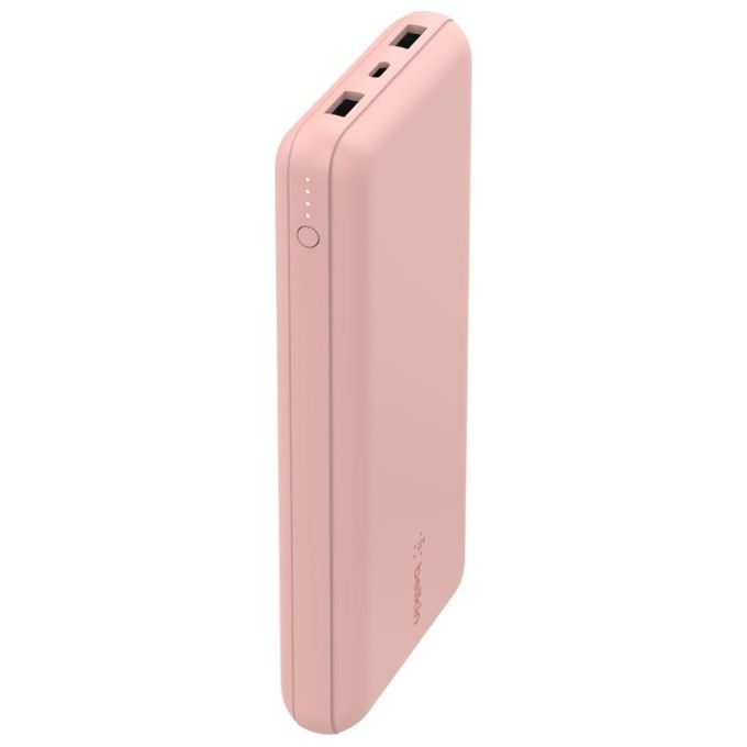 Belkin PowerBank 15W 20k con Cavo Usb-A Usb-C Oro Rosa