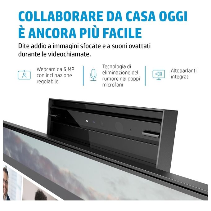 HP E24m G4 Monitor Pc 23.8'' 1920x1080 Pixel Full Hd Nero-Argento