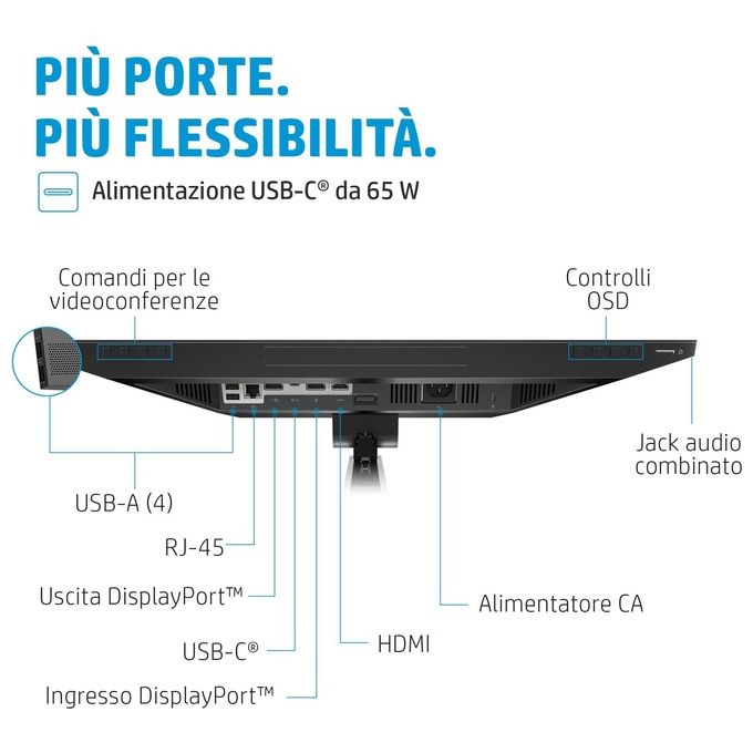 HP E24m G4 FHD USB-C Conferencing Monitor 23.8'' 1920x1080