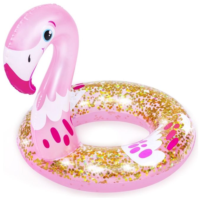 Bestway Salvagente Fenicottero o Cigno Glitterato Assortito