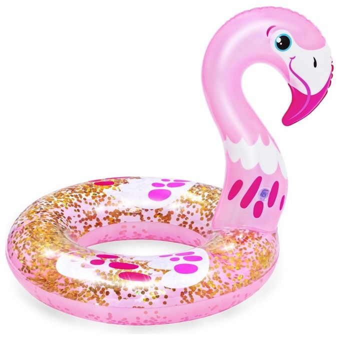 Bestway Salvagente Fenicottero o Cigno Glitterato Assortito