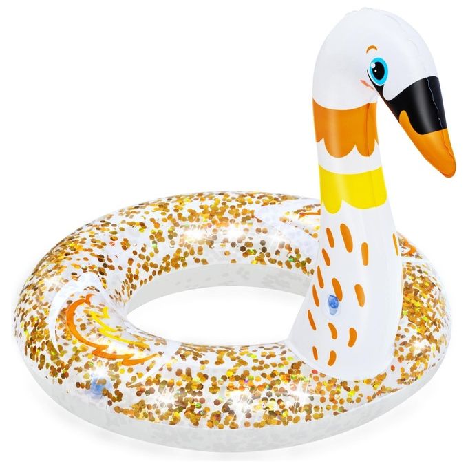 Bestway Salvagente Fenicottero o Cigno Glitterato Assortito