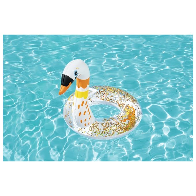 Bestway Salvagente Fenicottero o Cigno Glitterato Assortito
