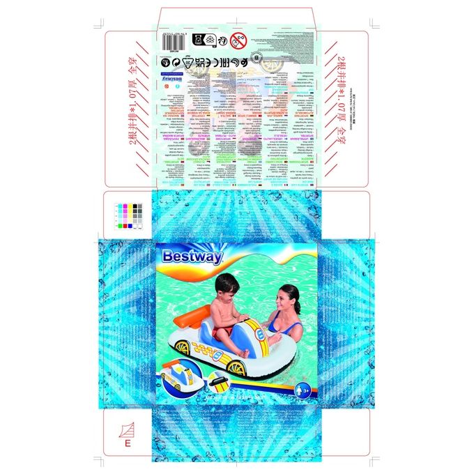 Bestway Cavalcabile Auto Sportiva 1.10mtx75cm