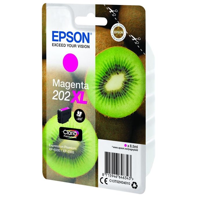 Epson Cartuccia Ink-jet 202xl kiwi Magenta 8,5ml per Xp-6000-5