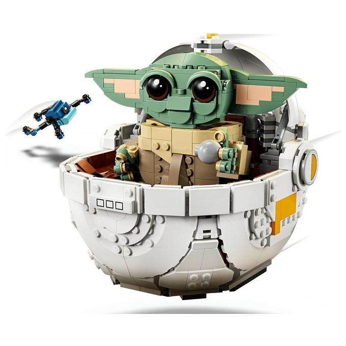LEGO 75403 Star Wars Grogu con Carrozzina Hover 1048 pezzi con minifigure e accessori colore Nero