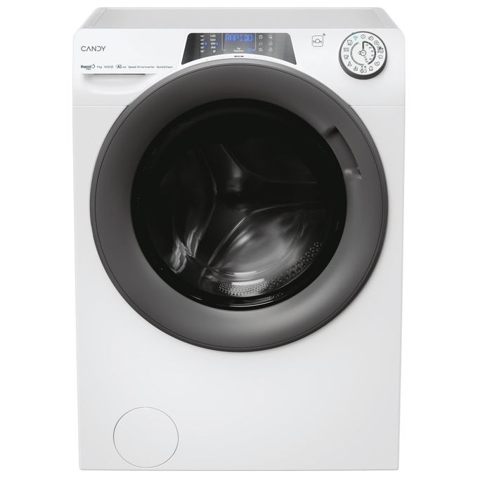 Candy RP496BWMR91S RapidÓ Pro Lavatrice Carica Frontale 9 Kg 1400 rpm Classe A Inverter Vapore Wi-Fi (85x60x54 cm) colore Bianco
